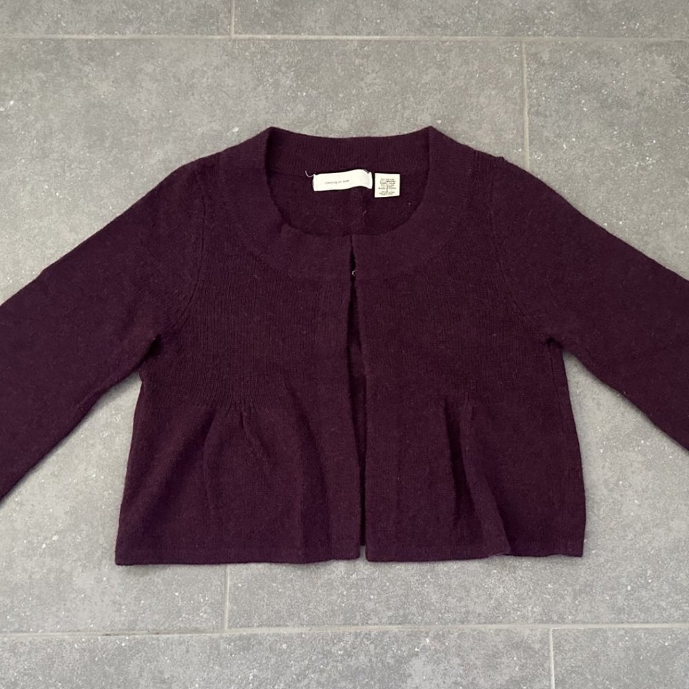 Euc Anthropologie Wool Blend Loop Hook Sweater - image 1